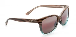 FlightSunglasses Maui Jim Starfish 744 Sunglasses- Sandstone With Blue With Polarized Maui Rose Lens