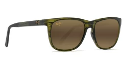 FlightSunglasses Maui Jim Tail Slide 740 Sunglasses- Matte Green Stripe With HT Or Custom Color Lens