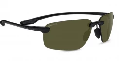 FlightSunglasses Serengeti Erice 8501 Sunglasses - Satin Black, Polar PhD 555nm (green) Photochromic Lenses Sport