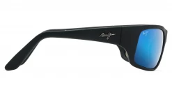 FlightSunglasses Maui Jim Peahi 202 Sunglasses- Matte Black Rubber With Polarized Blue Hawaii Lens
