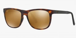 FlightSunglasses Maui Jim Tail Slide 740 Sunglasses- Matte Tortoise W/Black Temples With Polarized HCL Bronze Lens