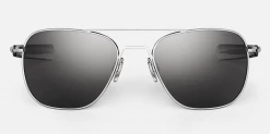 FlightSunglasses Randolph Aviator Sunglasses -Bright Chrome