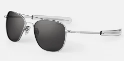 FlightSunglasses Randolph Aviator Sunglasses -Bright Chrome