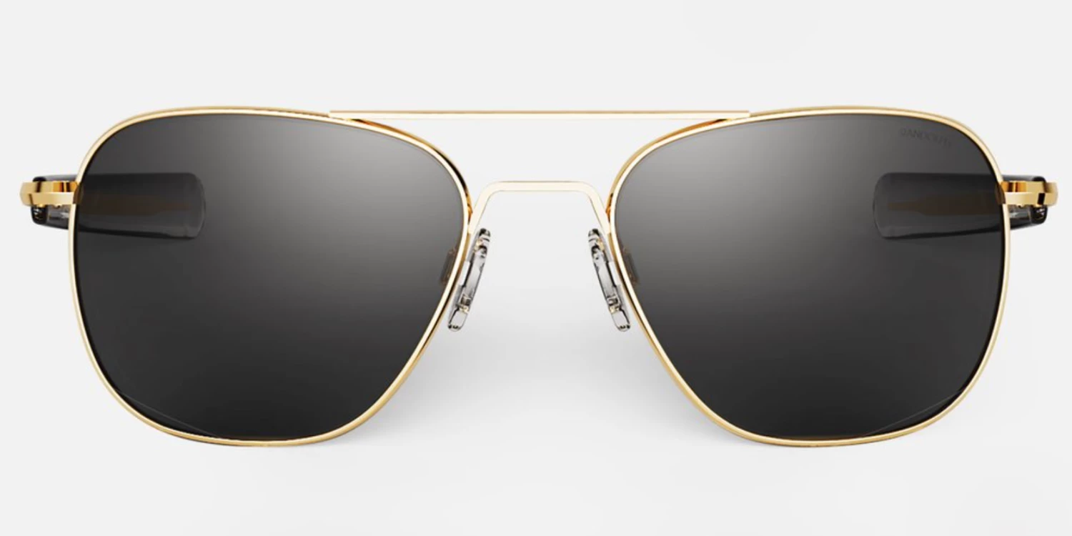 FlightSunglasses Randolph Aviator Sunglasses<span>- 23K Gold, American Gray Mineral Glass Lenses</span> Pilot & Driver 3 FlightSunglasses Randolph Aviator Sunglasses- 23K Gold, American Gray Mineral Glass Lenses Pilot & Driver