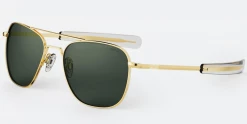 FlightSunglasses Randolph Aviator Progressive Prescription Sunglasses -American Grey & AGX Green Wayfarer & Square