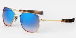 FlightSunglasses Randolph Aviator 23K Gold Sunglasses-Northern Lights