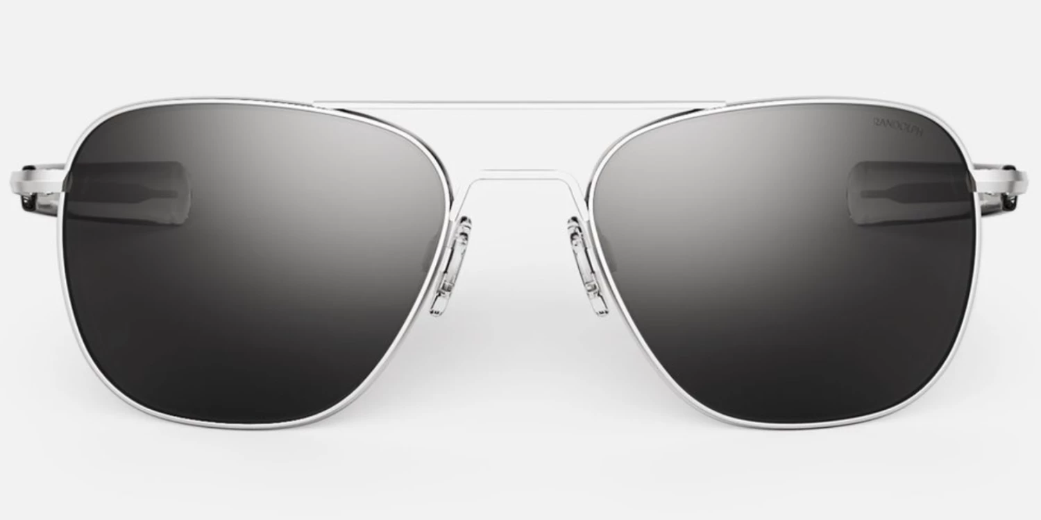 FlightSunglasses Pilot & Driver Randolph Aviator Sunglasses<span> -Matte Chrome </span> 5 FlightSunglasses Pilot & Driver Randolph Aviator Sunglasses -Matte Chrome