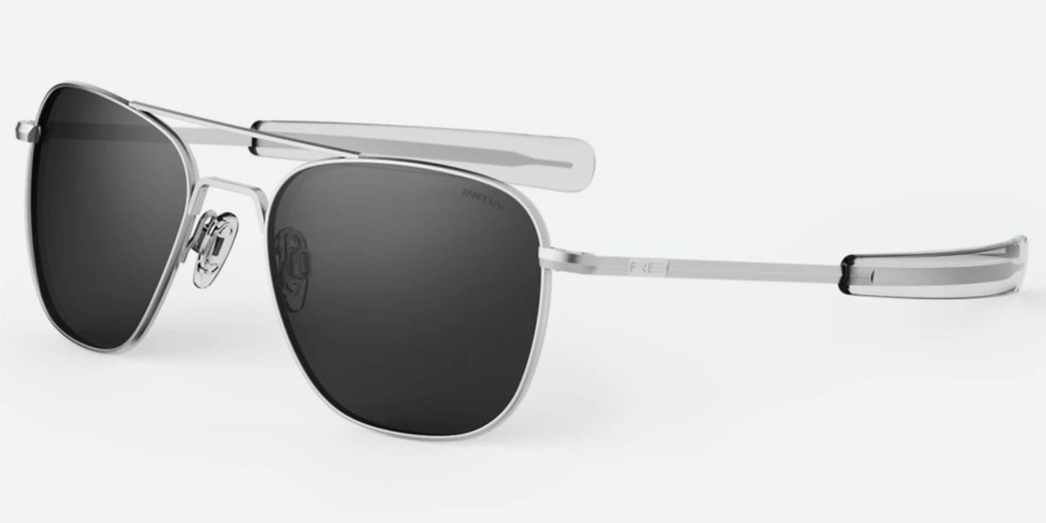 FlightSunglasses Pilot & Driver Randolph Aviator Sunglasses<span> -Matte Chrome </span> 6 FlightSunglasses Pilot & Driver Randolph Aviator Sunglasses -Matte Chrome