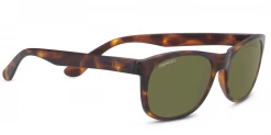 FlightSunglasses Serengeti Anteo 8976 Sunglasses Satin Tortoise With Polarized 555nm Green Lenses