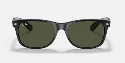 Non-Polarized Ray-Ban New Wayfarer Black Classic Sunglasses RB2132