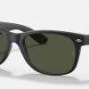 Non-Polarized Ray-Ban New Wayfarer Black Classic Sunglasses RB2132