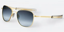 FlightSunglasses Randolph Aviator Sunglasses- 23K Gold With Gradient Lenses 18 FlightSunglasses Randolph Aviator Sunglasses- 23K Gold With Gradient Lenses