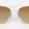 FlightSunglasses Randolph Aviator Sunglasses- 23K Gold With Gradient Lenses