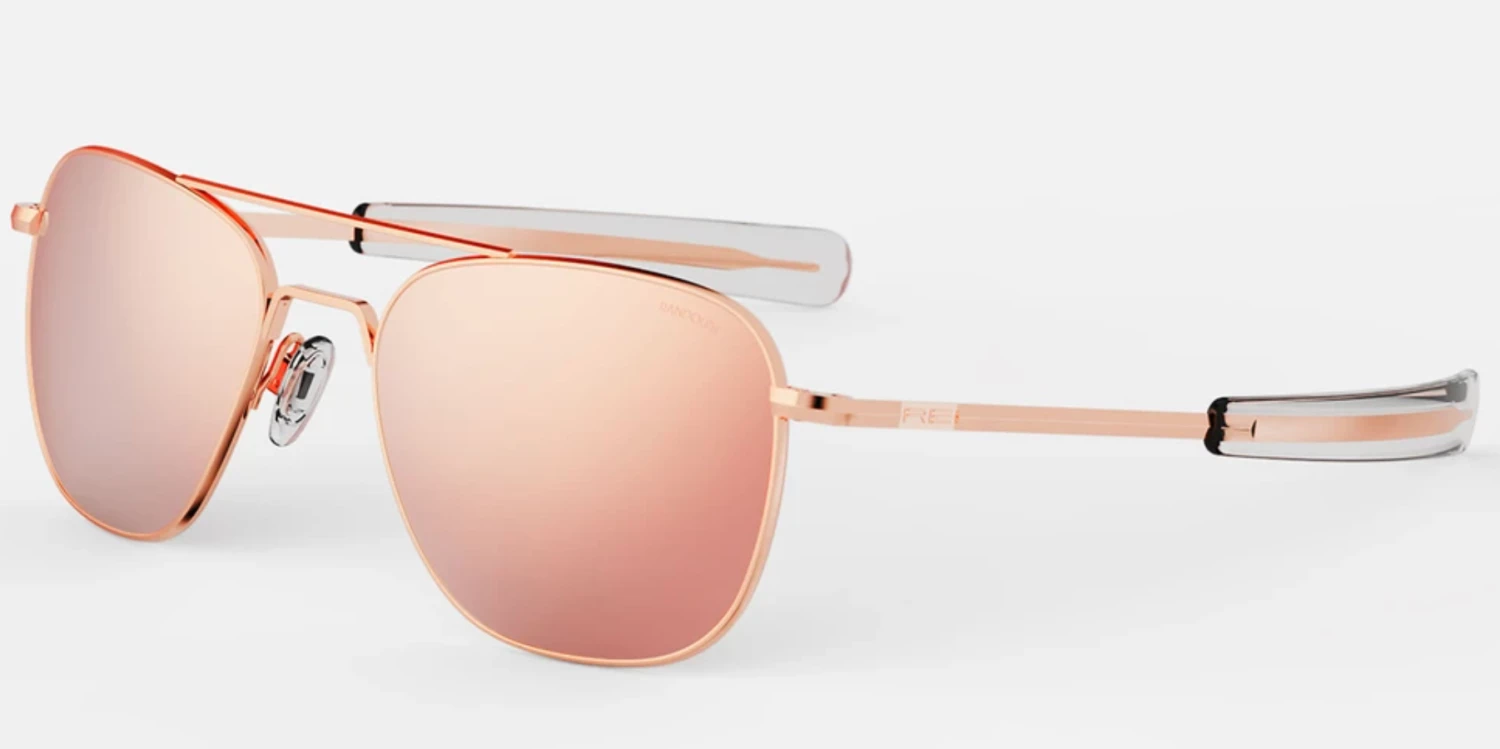 FlightSunglasses Randolph Aviator Sunglasses<span>- 22K Rose Gold Pilot & Driver 4 FlightSunglasses Randolph Aviator Sunglasses- 22K Rose Gold Pilot & Driver