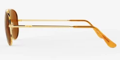 FlightSunglasses Randolph Concorde Sunglasses <span>-23K Gold With American Tan Lenses</span> 7 FlightSunglasses Randolph Concorde Sunglasses -23K Gold With American Tan Lenses