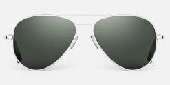FlightSunglasses Randolph Concorde White Gold Limited Edition Sunglasses- Blue Hydro & Polarized AGX Pilot & Driver