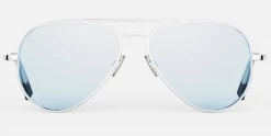 FlightSunglasses Randolph Concorde White Gold Limited Edition Sunglasses- Blue Hydro & Polarized AGX Pilot & Driver