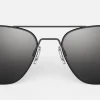 FlightSunglasses Randolph Aviator Sunglasses- Matte Black