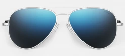 FlightSunglasses Randolph Concorde Sunglasses- Matte Chrome Pilot & Driver