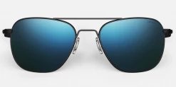 FlightSunglasses Randolph Colbalt Aviator Sunglasses- Cobalt Blue Polarized Lenses