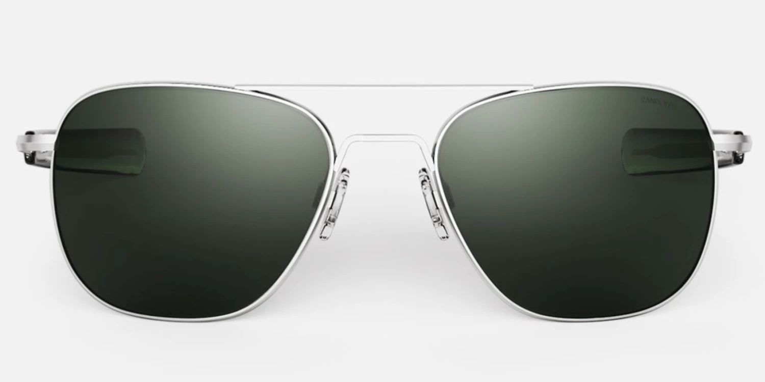 FlightSunglasses Pilot & Driver Randolph Aviator Sunglasses<span> -Matte Chrome </span> 7 FlightSunglasses Pilot & Driver Randolph Aviator Sunglasses -Matte Chrome