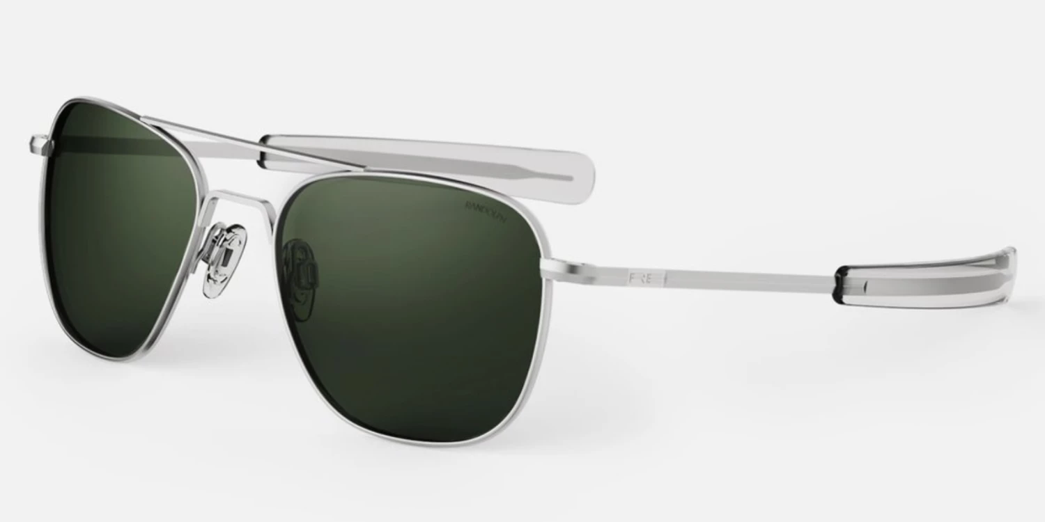 FlightSunglasses Pilot & Driver Randolph Aviator Sunglasses<span> -Matte Chrome </span> 8 FlightSunglasses Pilot & Driver Randolph Aviator Sunglasses -Matte Chrome