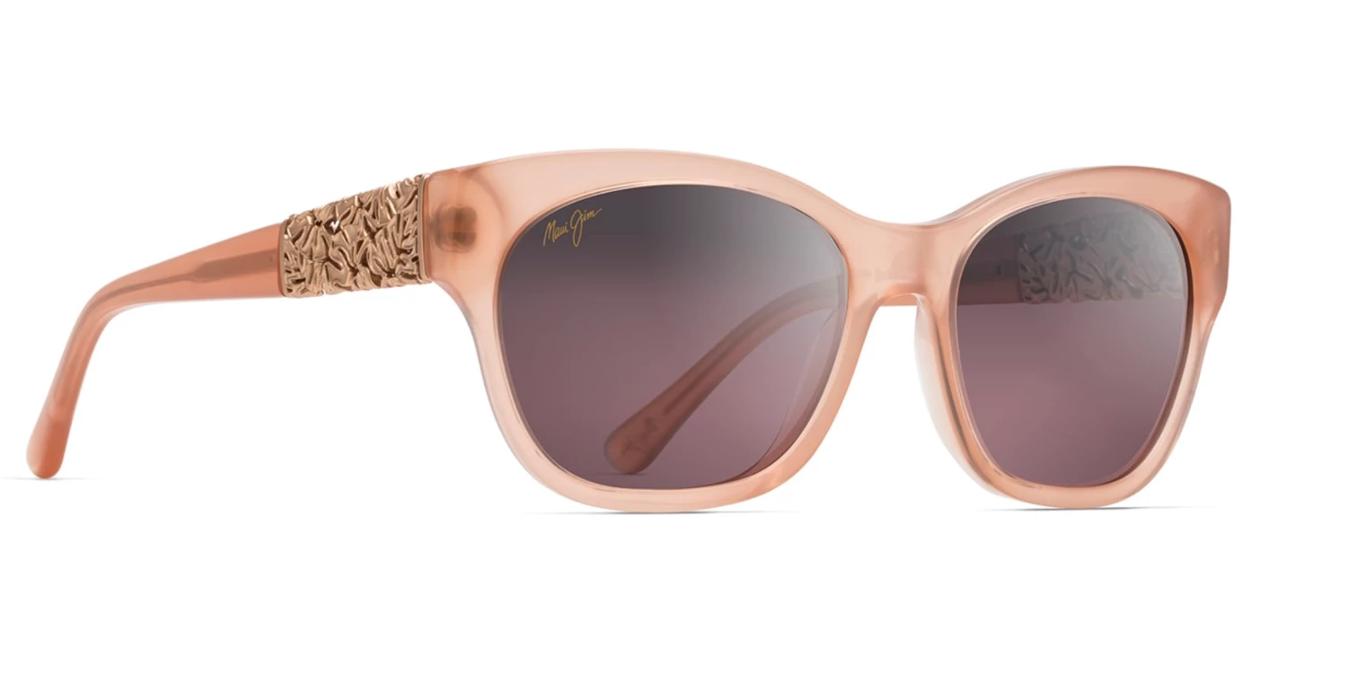 FlightSunglasses Maui Jim Monstera Leaf 747 Sunglasses<span>- Guava Pink With 24K Rose Gold, Maui Rose Polarized Lens</span> 3 FlightSunglasses Maui Jim Monstera Leaf 747 Sunglasses- Guava Pink With 24K Rose Gold, Maui Rose Polarized Lens
