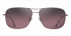 FlightSunglasses Classic Aviators Maui Jim Breezeway 773 Sunglasses- Rose Gold With Polarized Maui Rose Lens