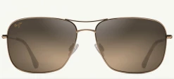 FlightSunglasses Maui Jim Breezeway 773 Sunglasses- Gold With Polarized HCL Bronze Lens Pilot & Driver