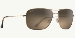 FlightSunglasses Maui Jim Breezeway 773 Sunglasses- Gold With Polarized HCL Bronze Lens Pilot & Driver