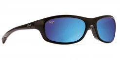 FlightSunglasses Sport Maui Jim Kipahulu 279 Sunglasses- Gloss Black With Polarized Neutral Grey Lens