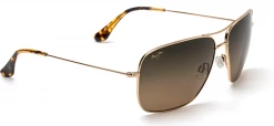 FlightSunglasses Maui Jim Cook Pines 774 Sunglasses- Gold With Polarized HCL Bronze Lens Classic Aviators