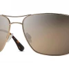 FlightSunglasses Maui Jim Breezeway 773 Sunglasses- Gold With Polarized HCL Bronze Lens Pilot & Driver