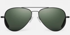 FlightSunglasses Randolph Concorde Sunglasses -Matte Black Pilot & Driver