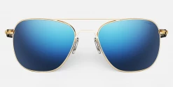 FlightSunglasses Randolph Aviator Sunglasses -Atlantic Blue Lenses Pilot & Driver