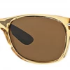 Non-Polarized Ray-Ban New Wayfarer Bicolor Honey Sunglasses RB2132 - Polarized Brown