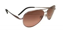 FlightSunglasses Serengeti Carrara Small 8552 Satin Rose Gold, Polarized Drivers Gradient Photochromic Lenses Pilot & Driver