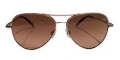 FlightSunglasses Serengeti Carrara Small 8552 Satin Rose Gold, Polarized Drivers Gradient Photochromic Lenses Pilot & Driver