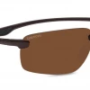 FlightSunglasses Sport Serengeti Erice 8502 Sunglasses - Sanded Dark Brown, Polar PhD Drivers Photochromic Lenses