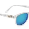 FlightSunglasses Sport Maui Jim Wakea 745 Sunglasses<span>- Frosted Crystal With Polarized Blue Hawaii Lens</span> 2 FlightSunglasses Sport Maui Jim Wakea 745 Sunglasses- Frosted Crystal With Polarized Blue Hawaii Lens