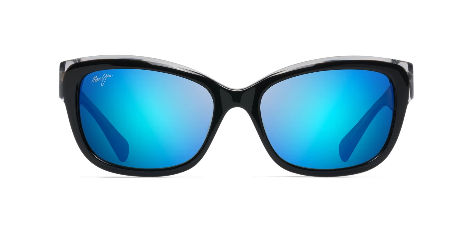 FlightSunglasses Sport Maui Jim Plumeria 768 Sunglasses<span>-Black With Crystal With Polarized Blue Hawaii Lens</span> 4 FlightSunglasses Sport Maui Jim Plumeria 768 Sunglasses-Black With Crystal With Polarized Blue Hawaii Lens