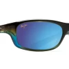 FlightSunglasses Maui Jim Kipahulu 279 Sunglasses- Mahi Mahi With Polarized Neutral Grey, Blue Hawaii, HCL Bronze Lenses