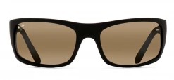 FlightSunglasses Maui Jim Peahi 202 Sunglasses- Matte Black Rubber With Polarized Blue Hawaii Lens