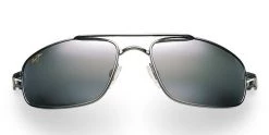 FlightSunglasses Maui Jim Kahuna 162 Sunglasses- Gunmetal With Polarized Neutral Grey Lens