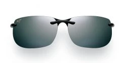 FlightSunglasses Maui Jim Banyans 412 Sunglasses- Gloss Black With Polarized Neutral Grey Lens