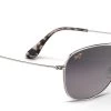 FlightSunglasses Maui Jim CLIFF HOUSE 247 Sunglasses- Silver With Polarized Neutral Grey Lens