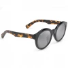 FlightSunglasses Maui Jim Jasmine 738 Sunglasses- Black Gloss W/ Tokyo Tort And Polarized Neutral Grey Lens