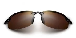 FlightSunglasses Maui Jim HO'OKIPA 407 Sunglasses- Gloss Black With Polarized HCL Bronze Lens