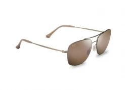 FlightSunglasses Pilot & Driver Maui Jim Lava Tube 786 Sunglasses- Matte Gold With Polarized HCL Bronze Lens