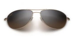 FlightSunglasses Maui Jim Baby Beach 245 Sunglasses- Gold With Polarized HCL Bronze Lens